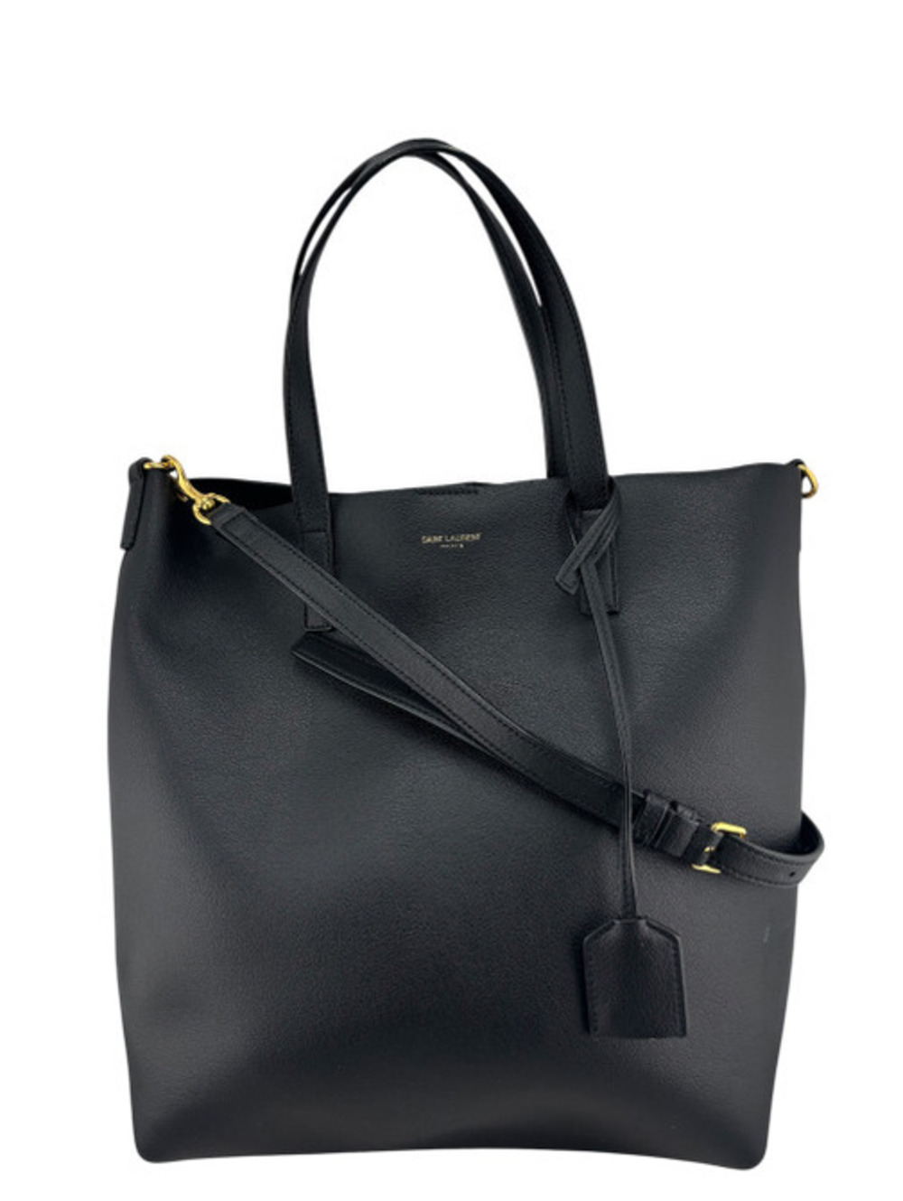 Saint Laurent North/South Leather Tote